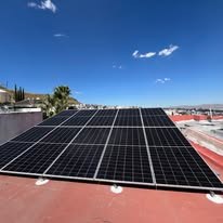 Paneles solares en techo